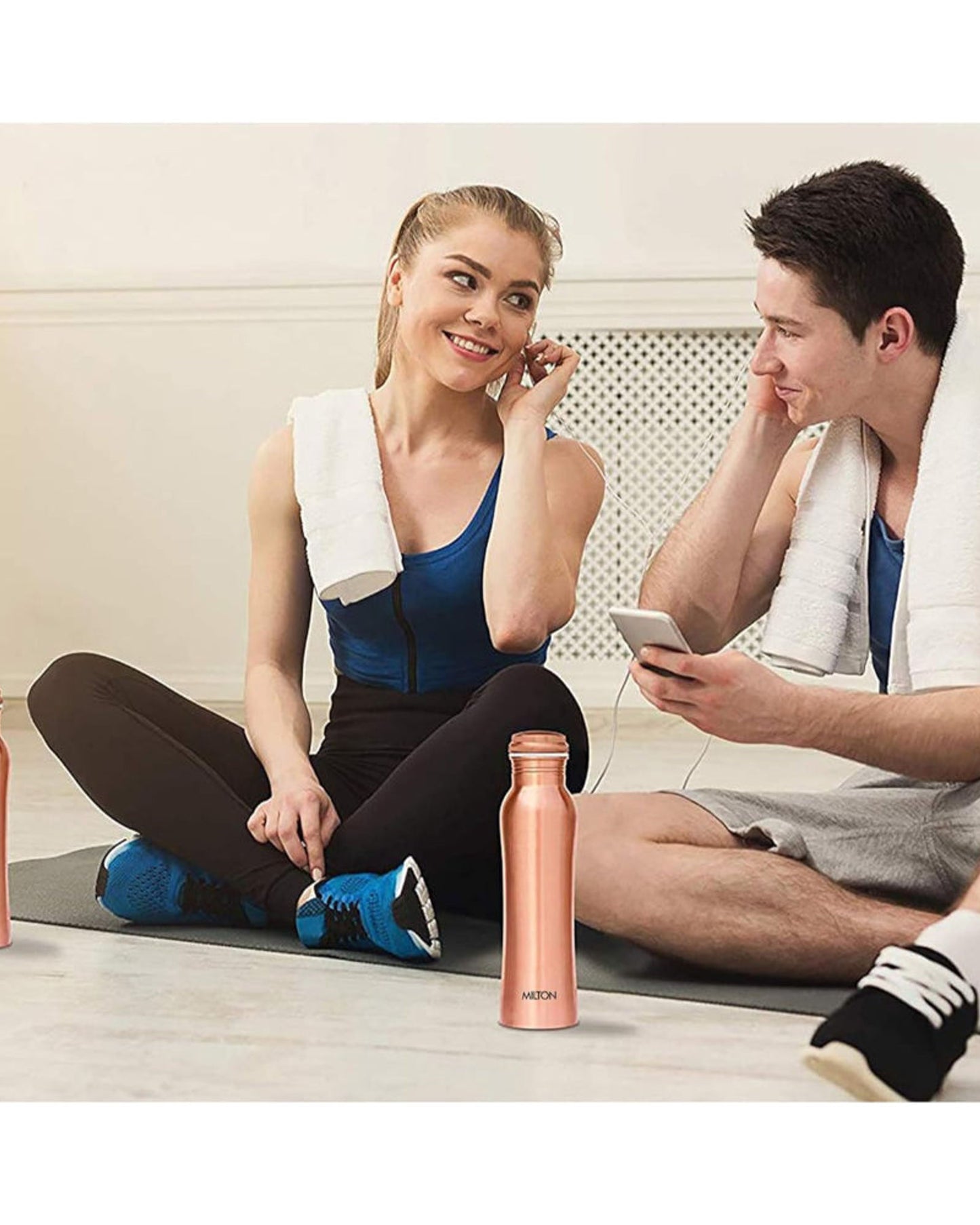 زجاجة ميلتون كوبرس 1000، سعة 950 مل، مصنوعة من النحاس النقي 100%، خالية من مادة BPA، مانعة للتسرب، زجاجة مكتبية، تعزز المناعة، تدعم صحة الجهاز الهضمي والكبد، مستوحاة من الطب الأيورفيدي