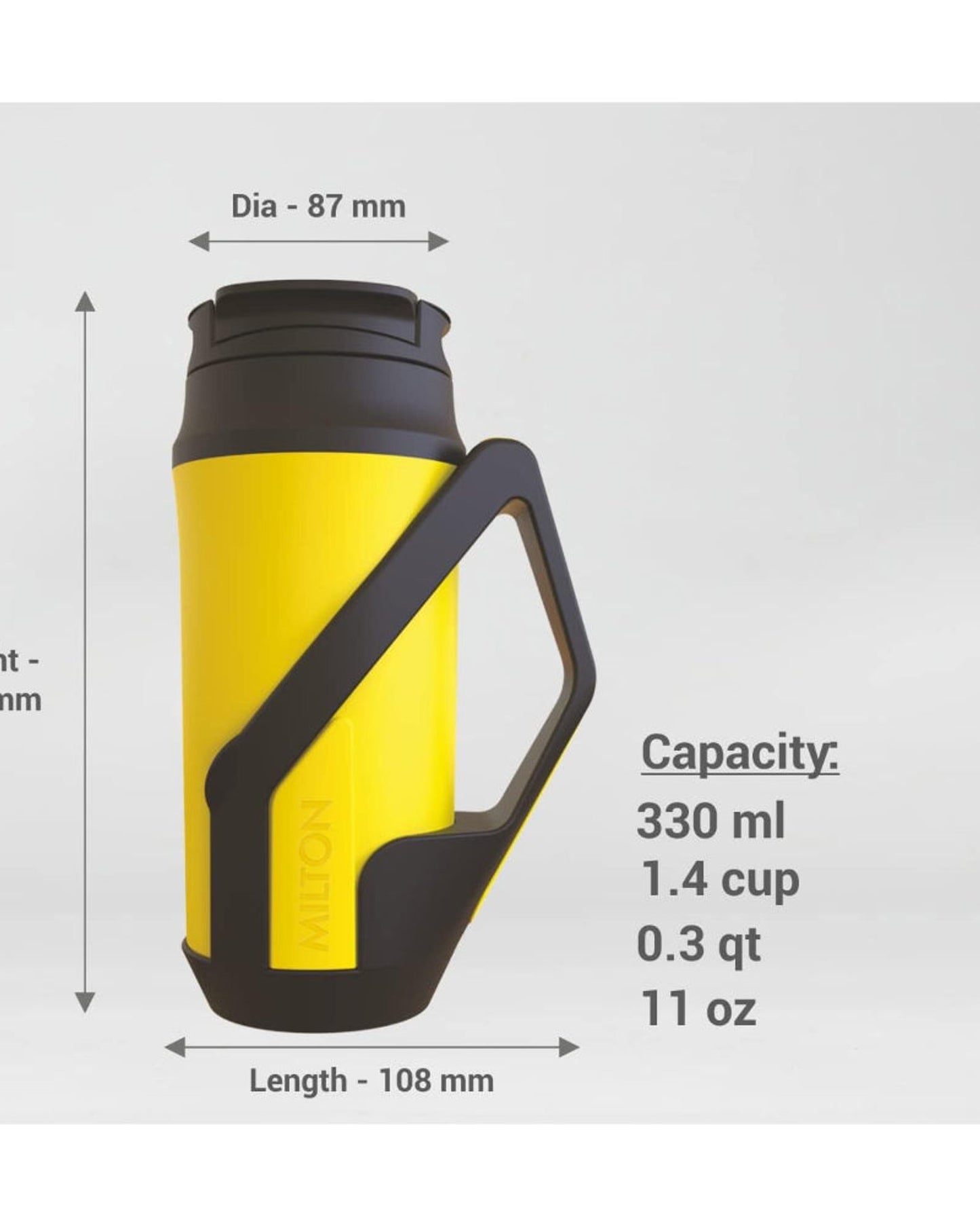 كوب ميلتون إيفر بمقبض - 330 مل