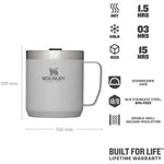 كوب ستانلي CLA سعة 355 مل / 12 أونصة من رماد التخييم