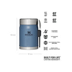 مرطبان طعام ستانلي CLA سعة 414 مل / 14 أونصة مع ملعقة وشوكة من H.Lake