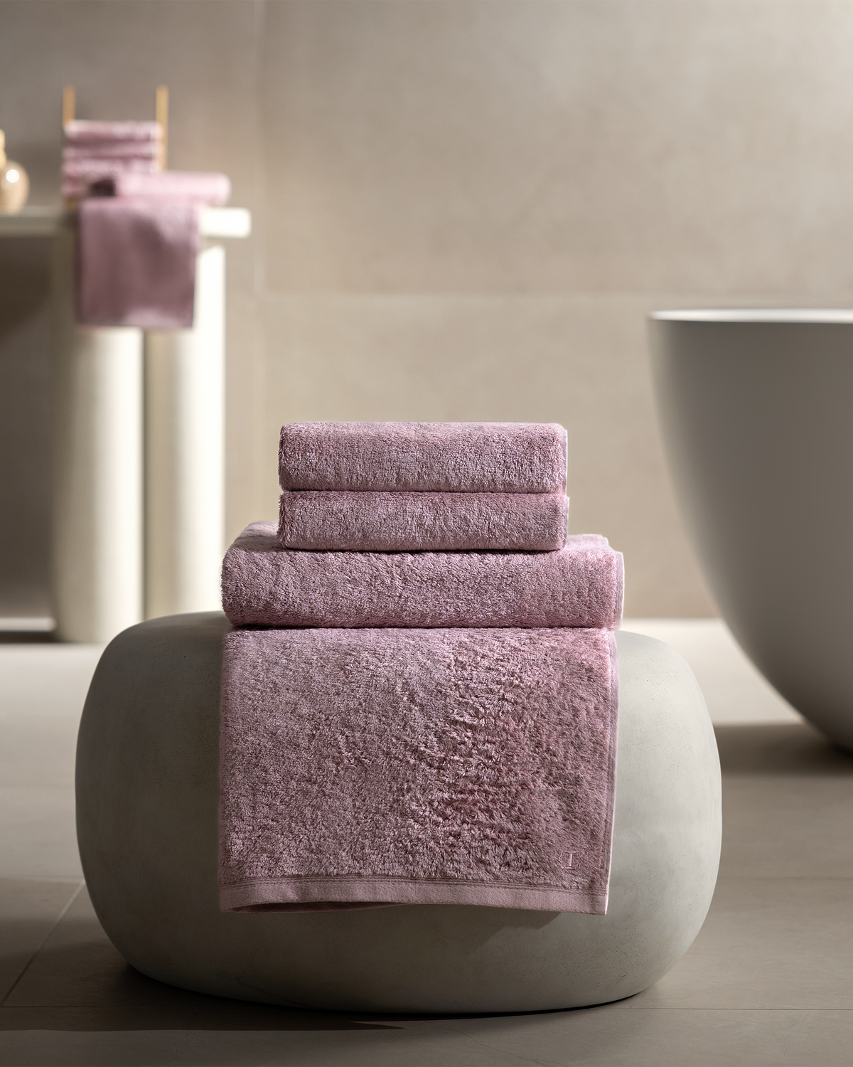Togas Poitiers Washcloth set in Pink
