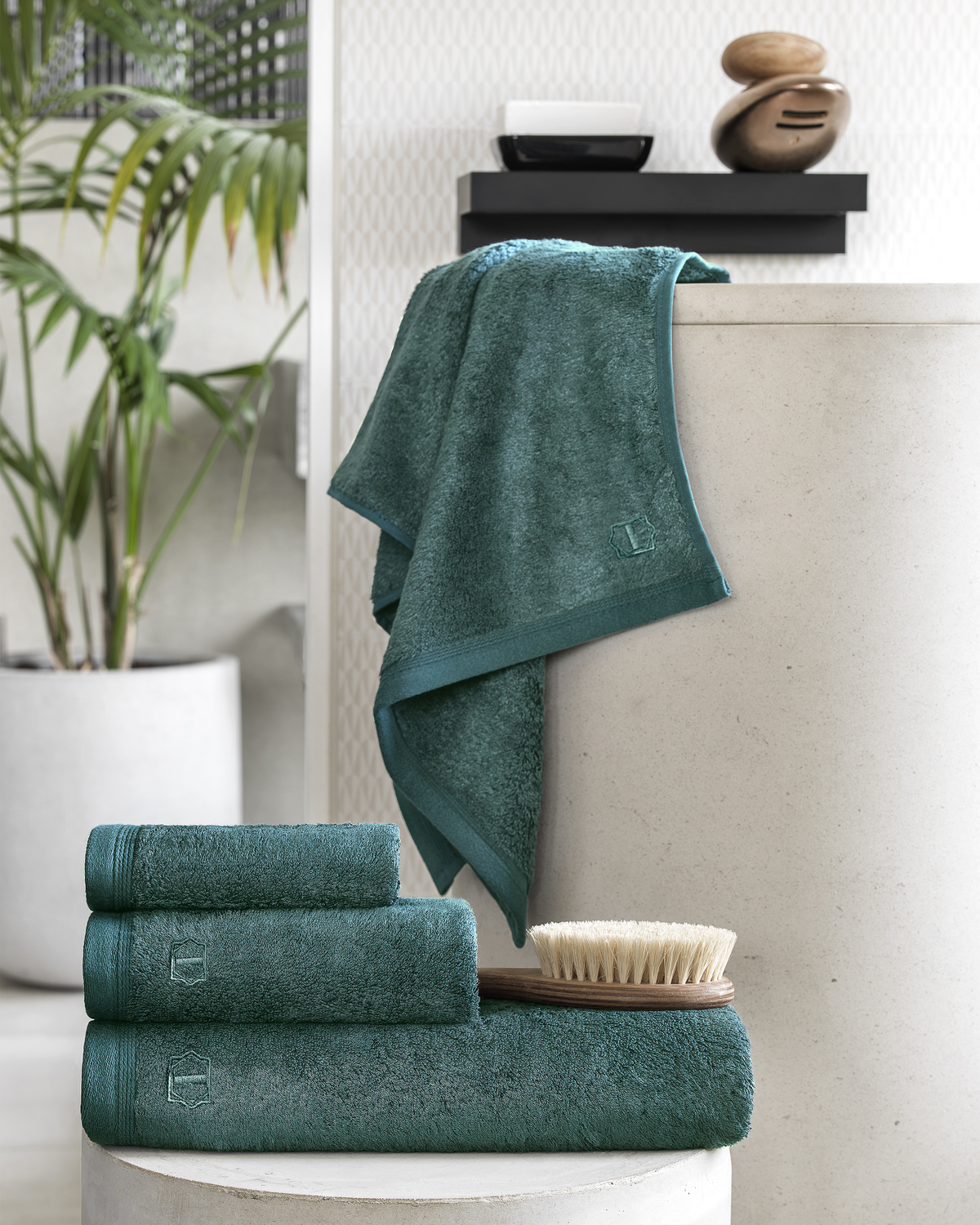 Togas Poitiers Washcloth Set in Emerald