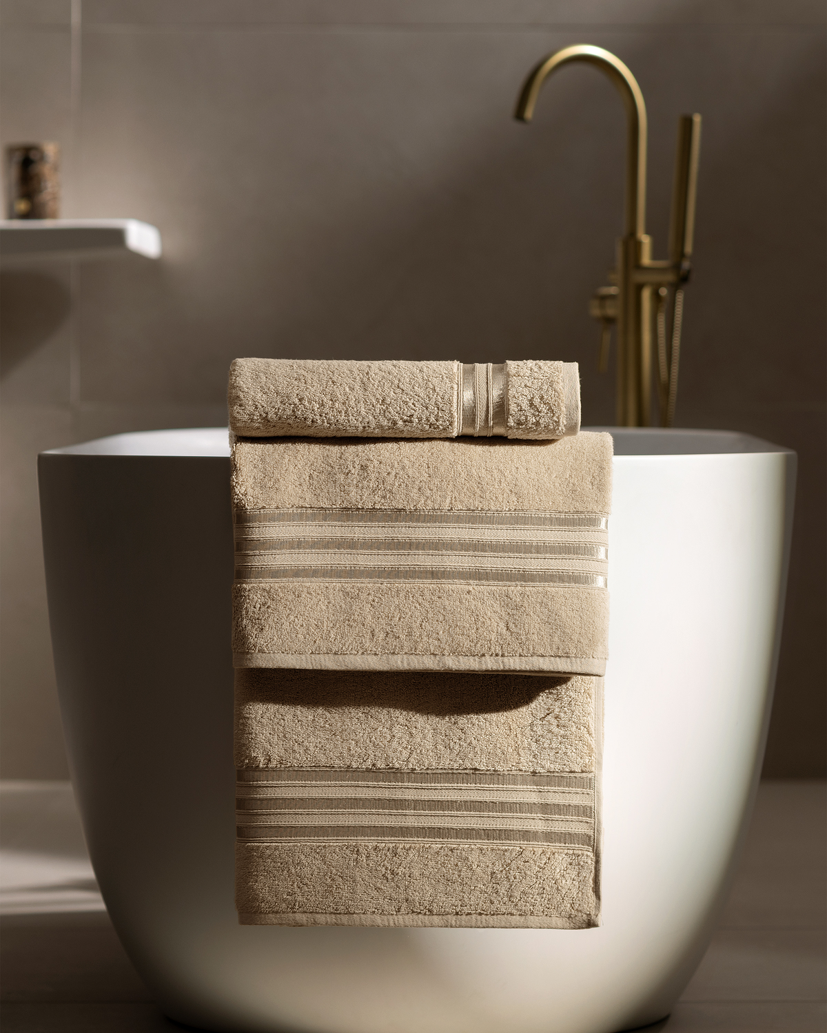 Togas Arcadia Guest Towel in Beige