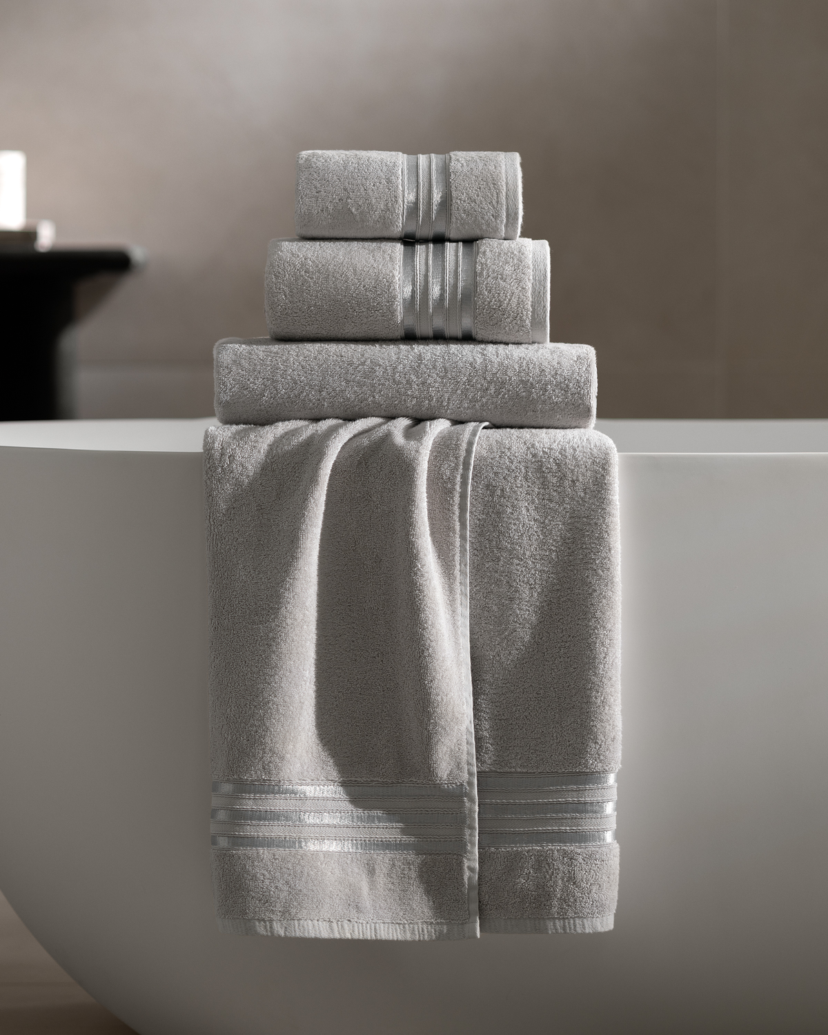 Togas Arcadia Hand Towel in Grey