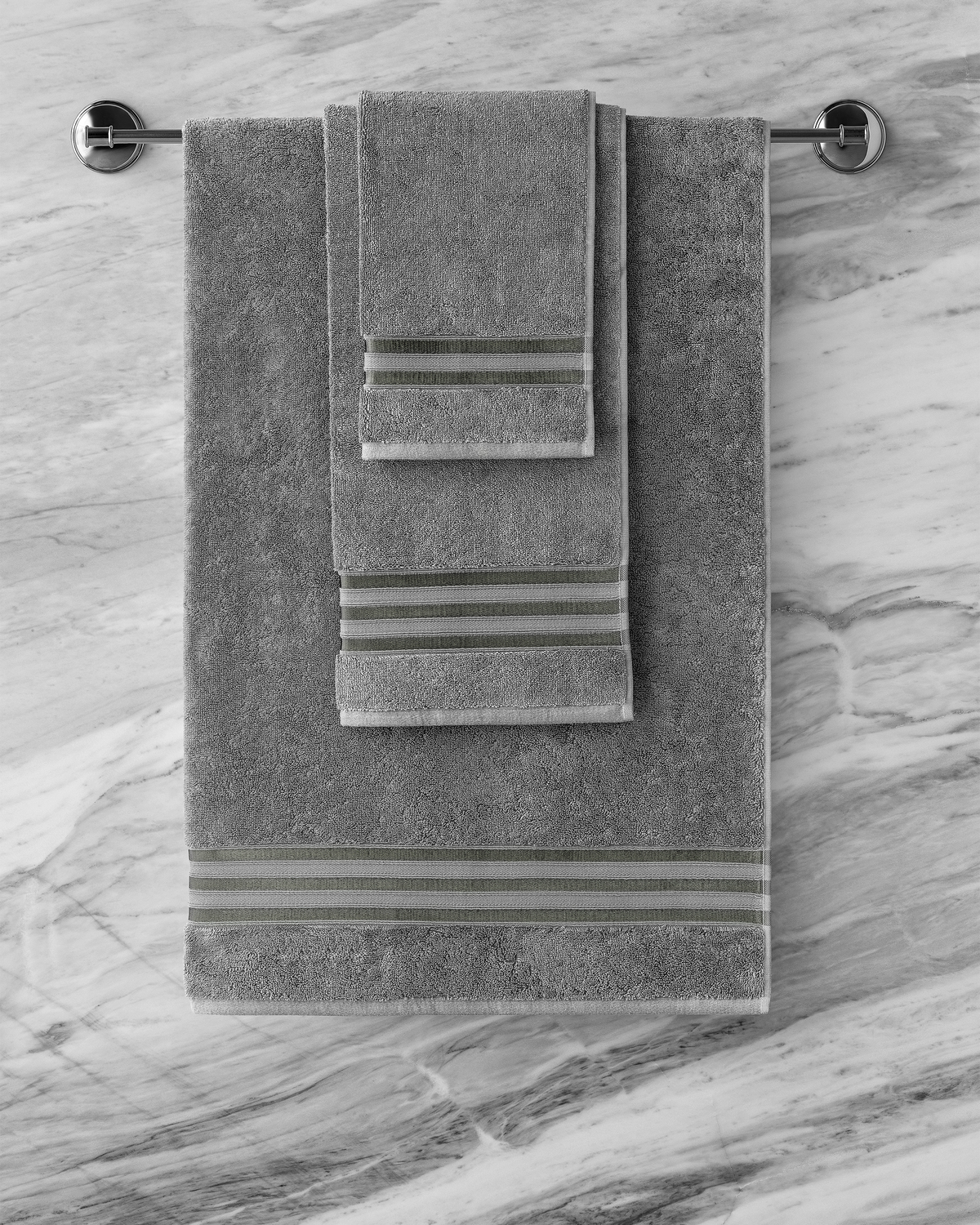 Togas Arcadia Guest Towel in Dark Grey