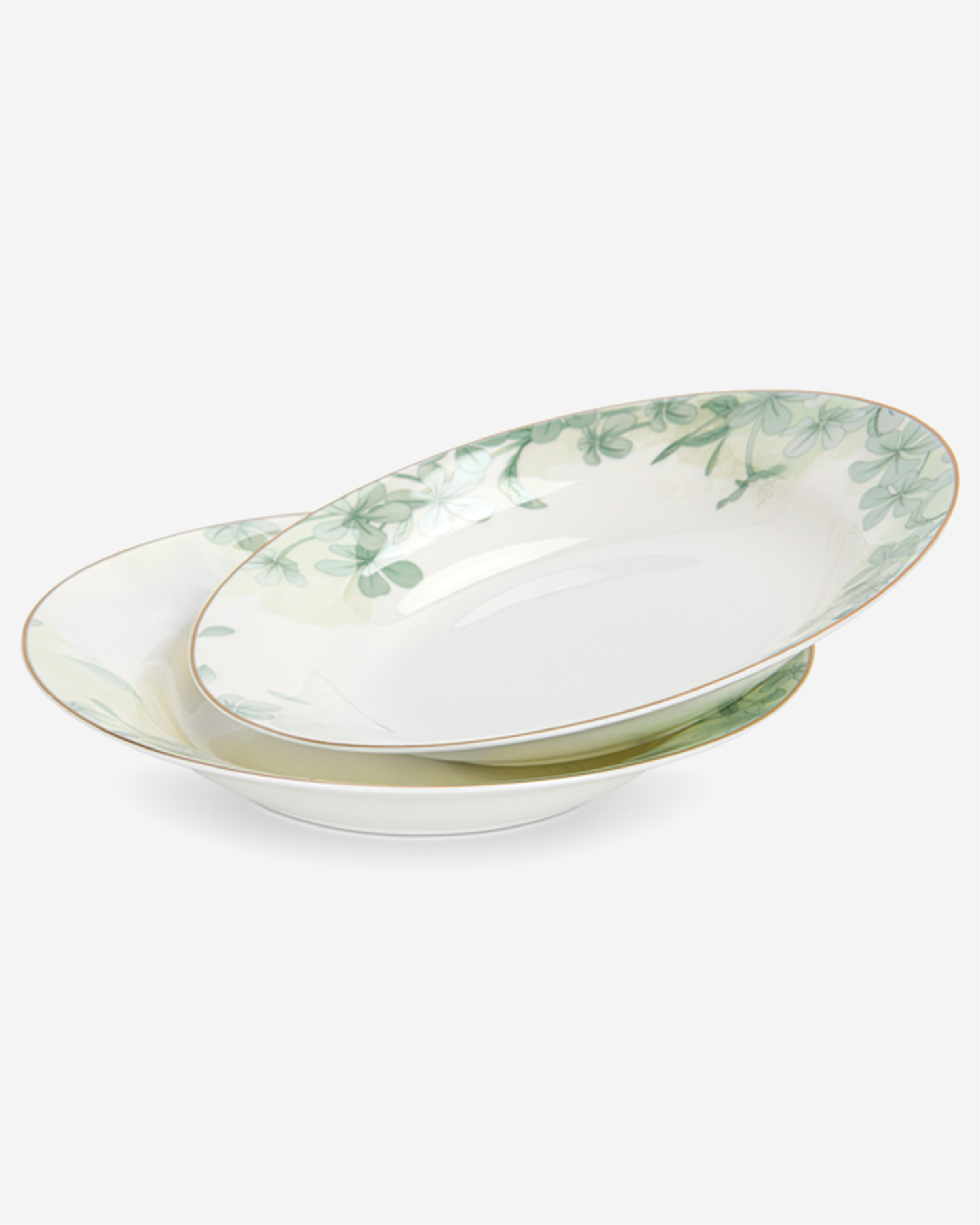 Fissman 2-Piece Deep Plates Summer Glint 20.5cm (Fine Bone China)