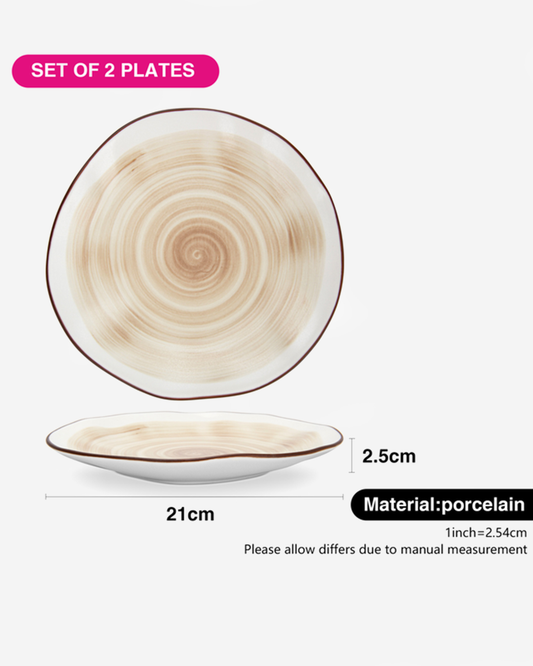 Fissman Porcelain Plates Glide 21cm