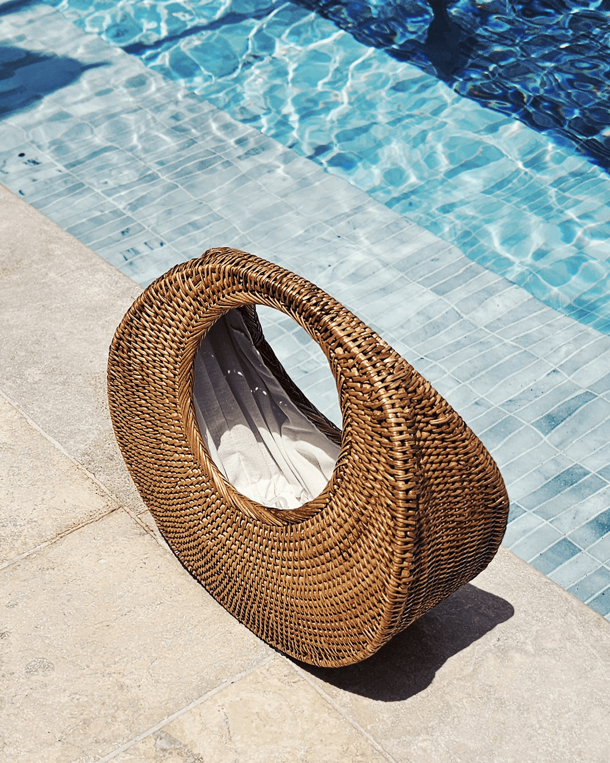 OHSun Maxine Rattan Beach Bag – Chesnut