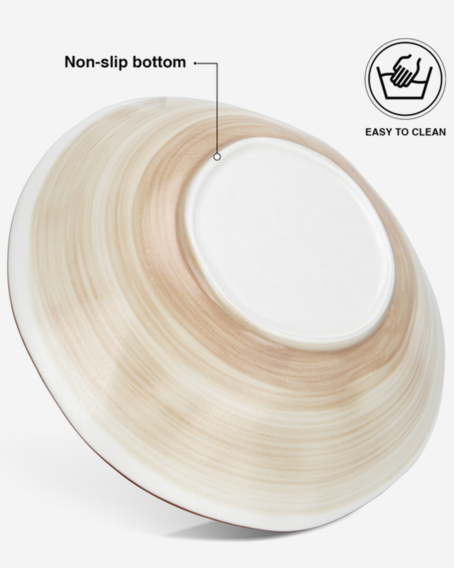 Fissman Porcelain Deep Plates Glide 18cm