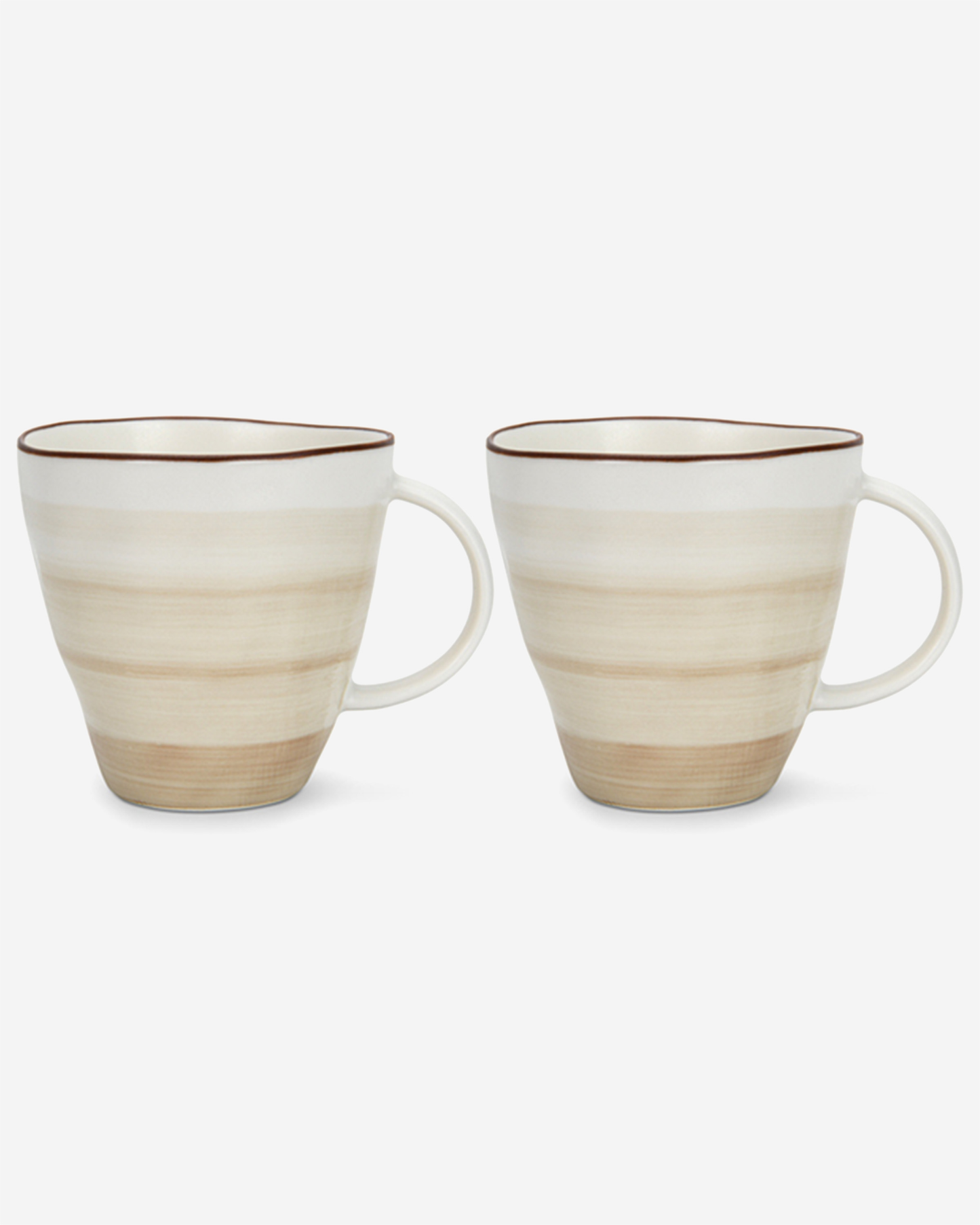 Fissman Porcelain Mugs Glide 375ml 2 Piece