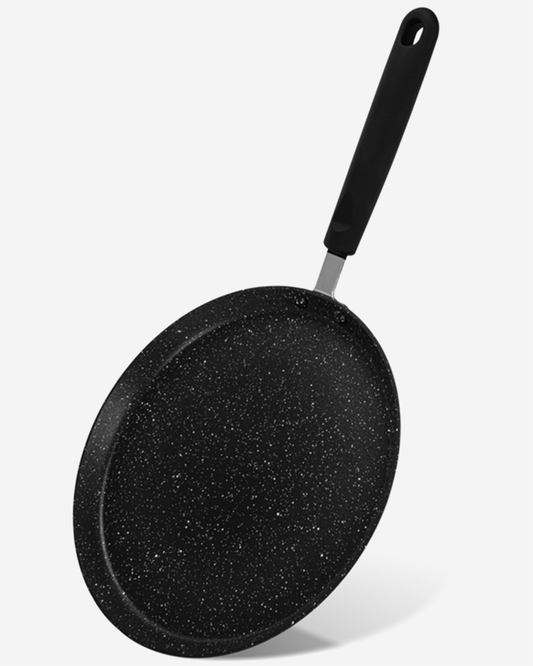 Fissman Crepe Pan Jet Black 24cm (Aluminium With Non-Stick Coating)