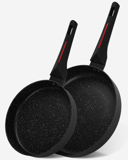 Fissman Crepe Pan Jet Black 28cm (Aluminium With Non-Stick Coating)