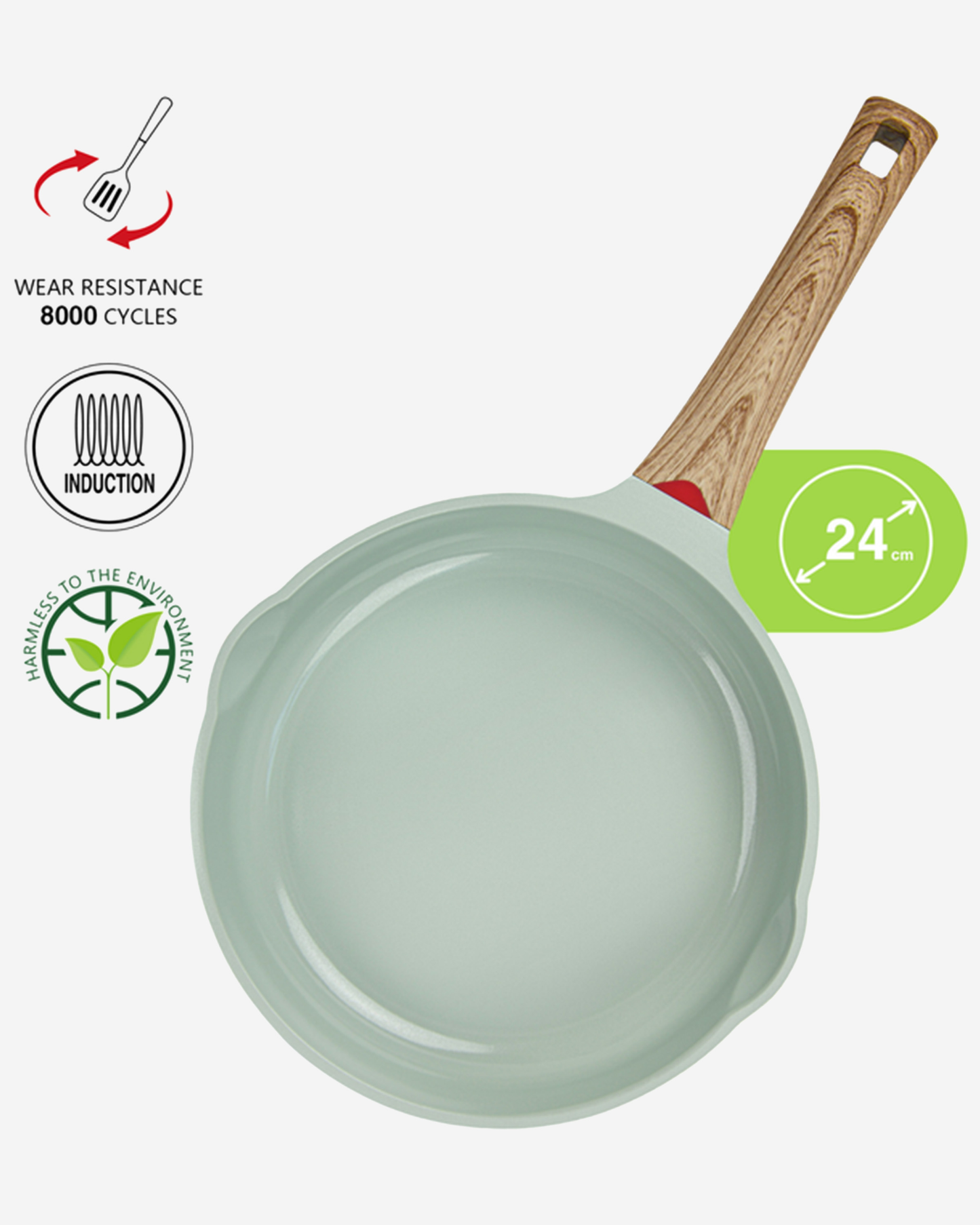 Fissman Non Stick Cast Aluminium Frying Pan Cameo 24×5cm