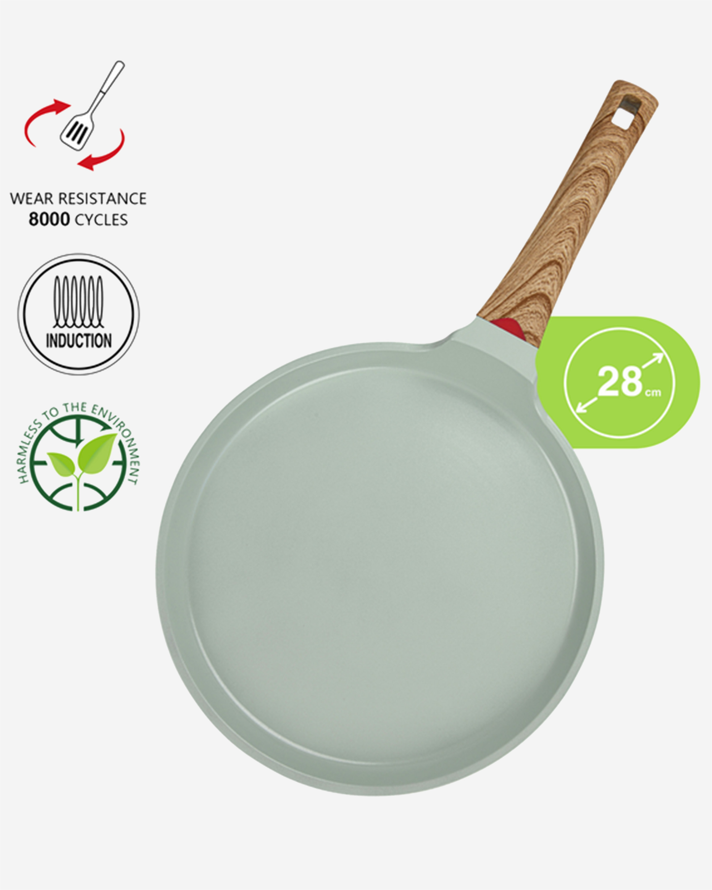 Fissman Non Stick Cast Aluminium Crepe Pan Cameo 28cm