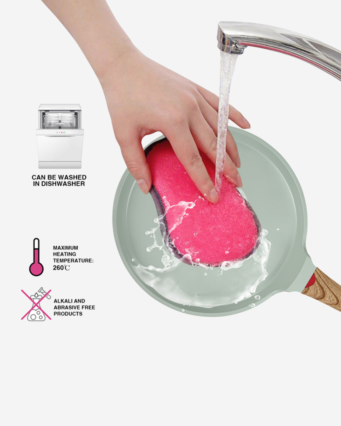 Fissman Non Stick Cast Aluminium Crepe Pan Cameo 28cm