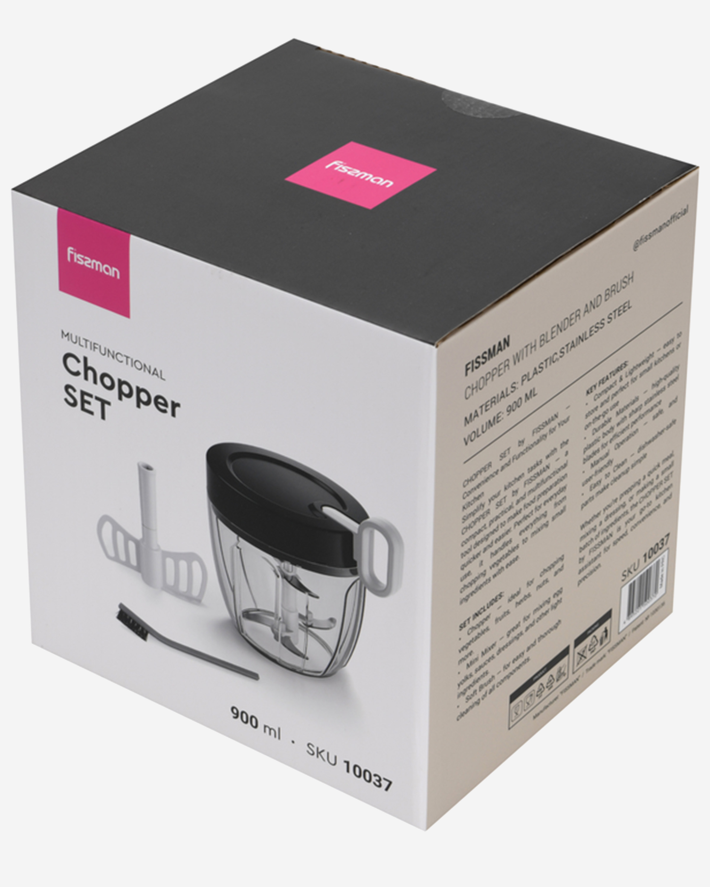 Fissman Chopper With Blender And Brush 900ml