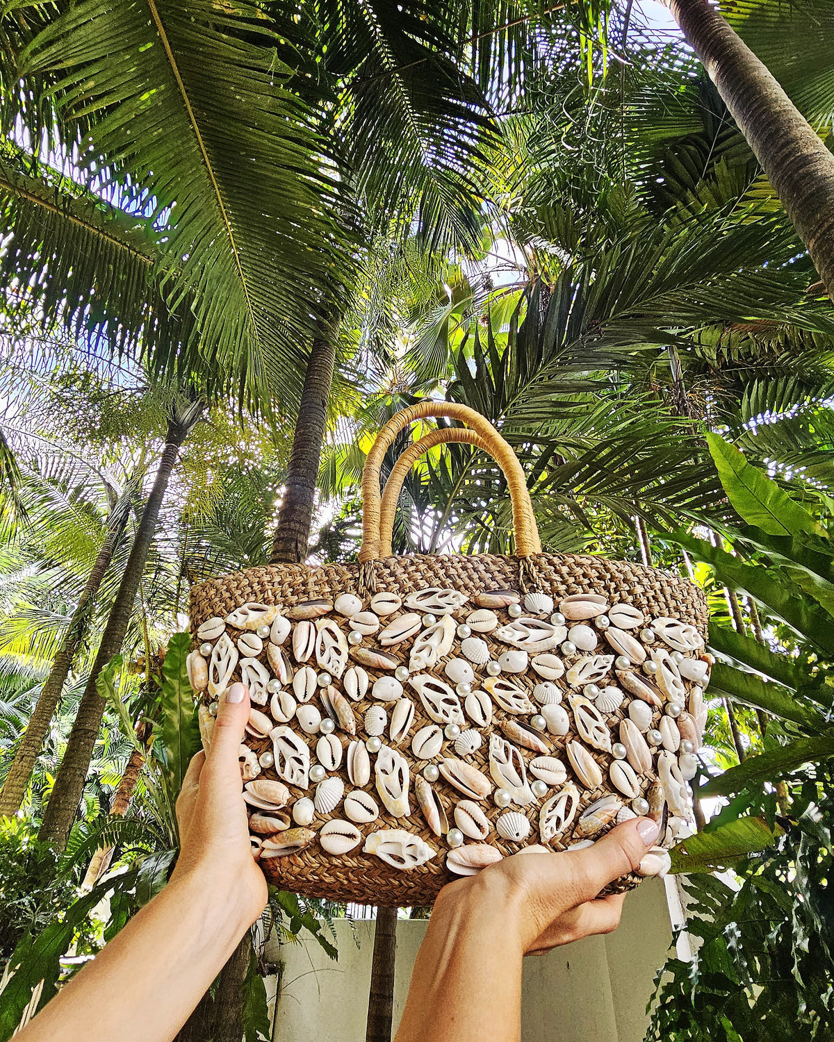 OHSun Alice Mixed Shell Beach Tote
