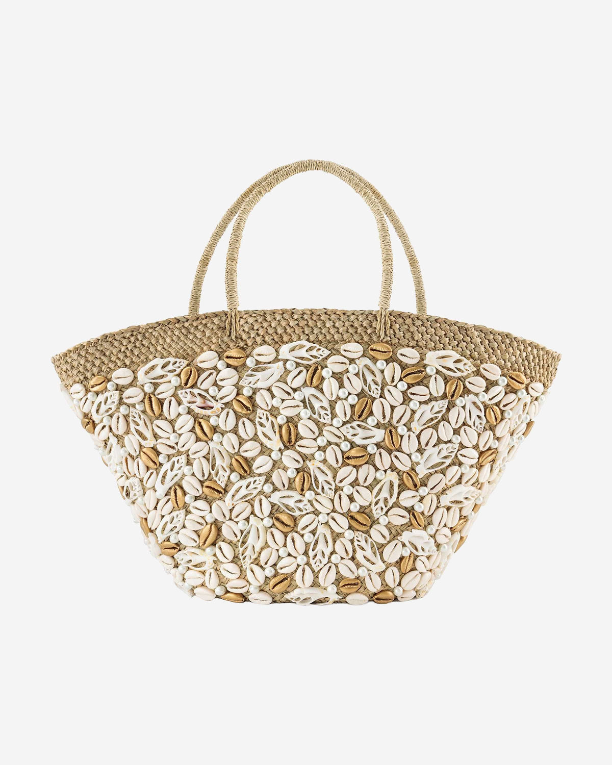 Alicia Mixed Shell Beach Tote