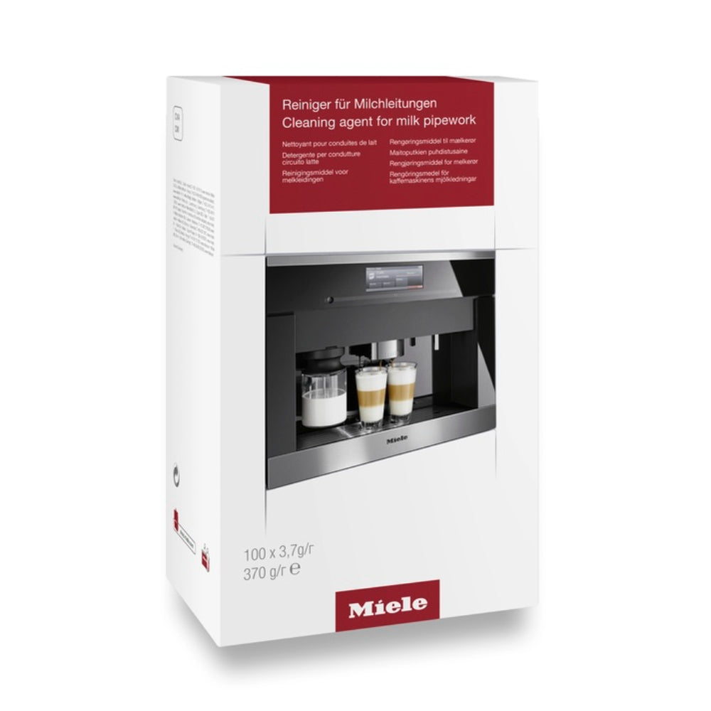 Miele Original 10180270 Pipework Cleaner, Hygienically Clean Milk Pipework in Coffee Machines, 100 Sachets