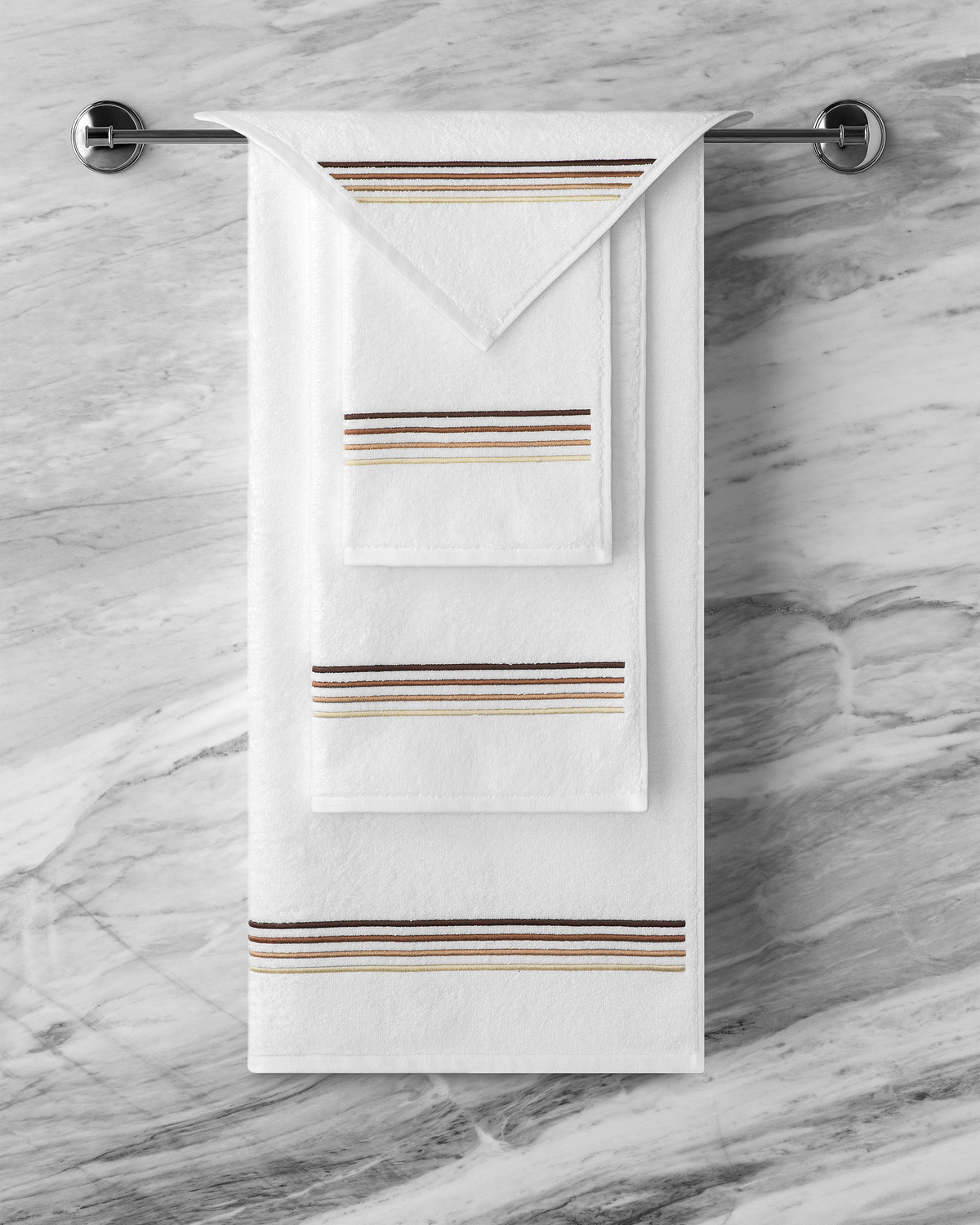Togas Linari Guest Towel in White