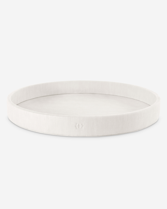 Togas Airy Serving Tray Circle in Ecru