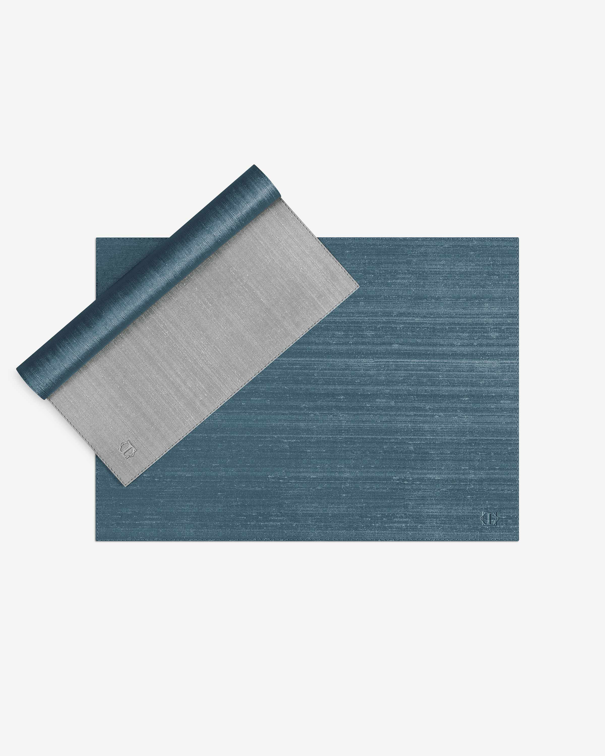 Togas Raphael Placemat Rectangular in Turquoise Grey