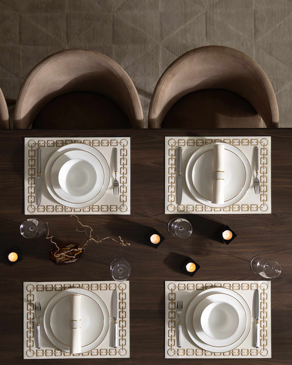 Togas Ferrin Placemat Rectangular in Ecru