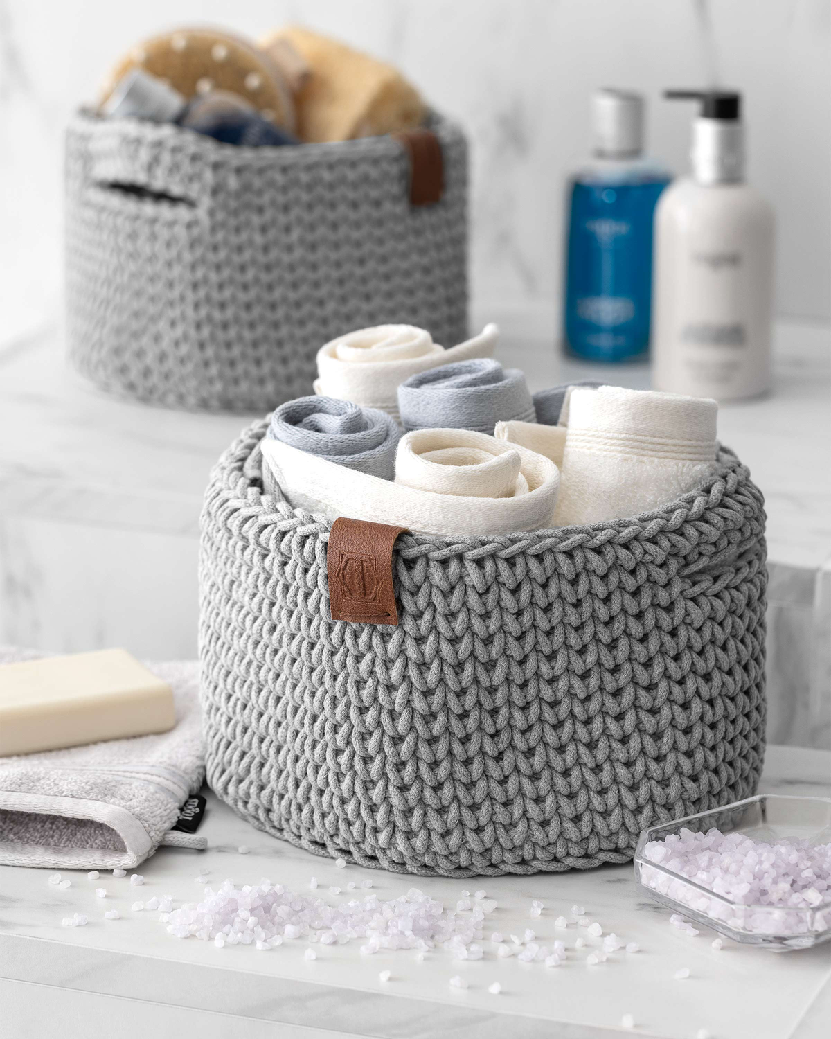 Togas Medioni Storage basket in Grey