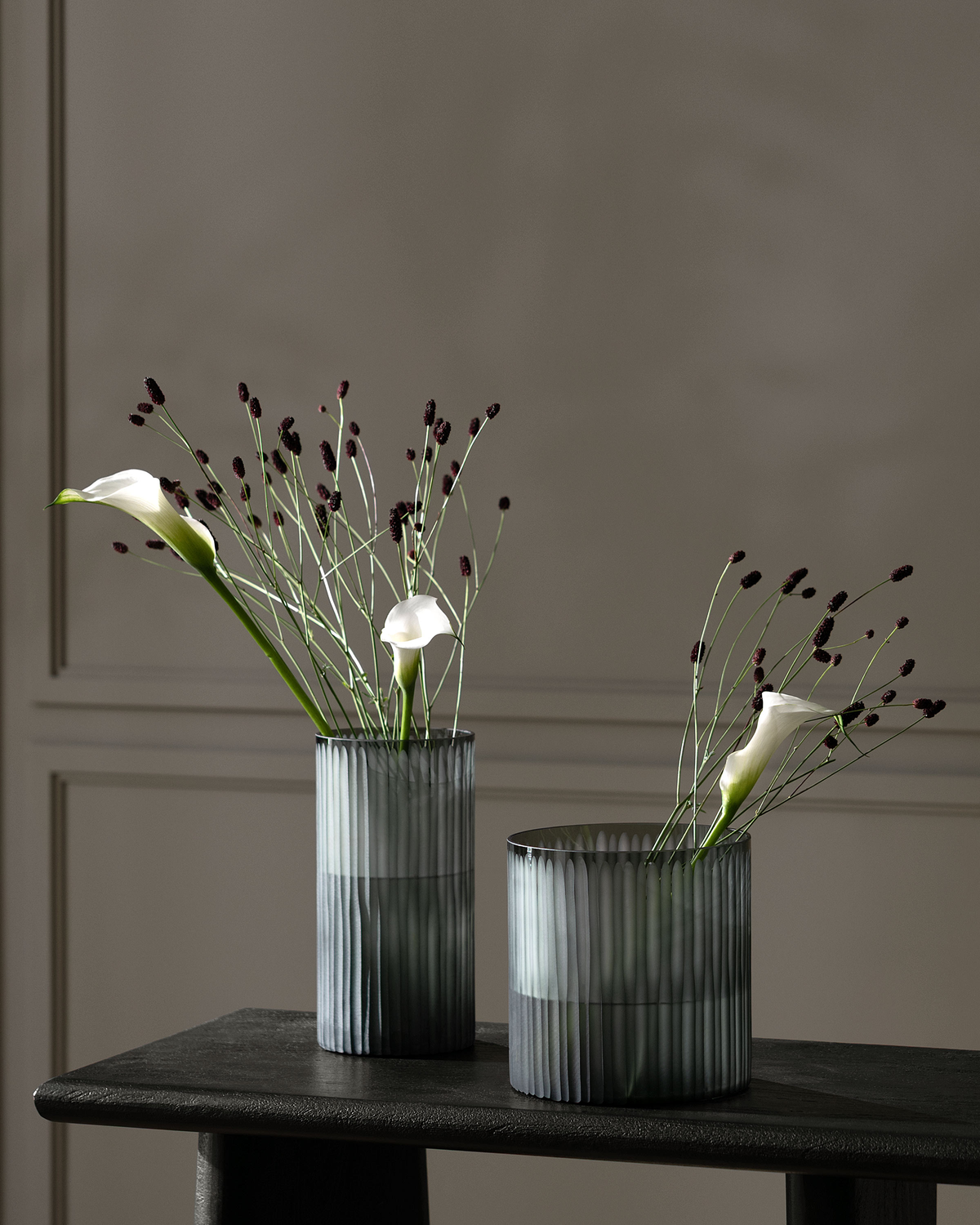 Togas Gontar Vase-Candlestick in Grey