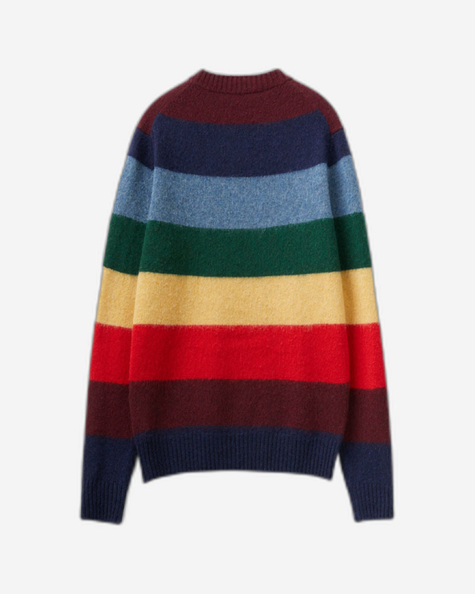 سترة مخططة من صوف شتلاند النقي