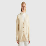 كارديجان كبير الحجم من مزيج الصوف