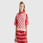 سترة قابلة للعكس بنقشة متموجة