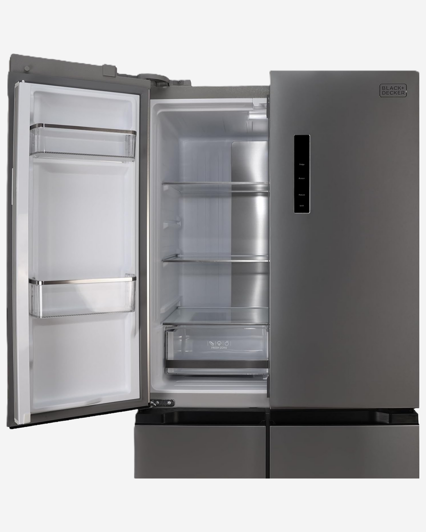 Black+Decker 436L Total No Frost Cross Door Refrigerator
