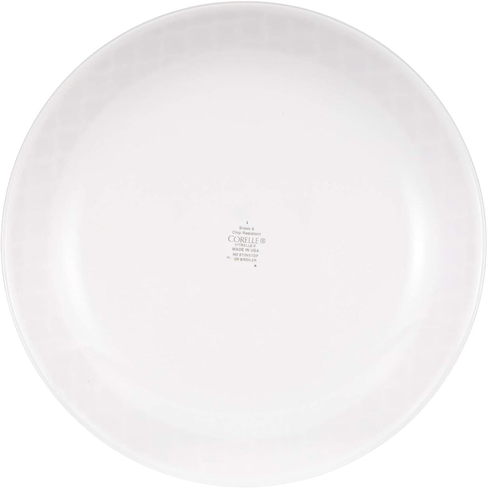 طقم عشاء كوريل 18 قطعة مع تعريشة قرمزية