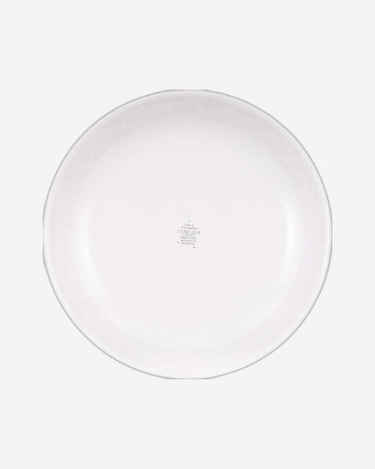 طقم عشاء كوريل 18 قطعة بتصميم شبكي قرمزي