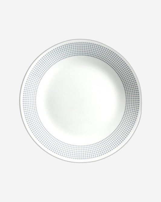 طقم عشاء كوريل 16 قطعة بنقشة بايسايد دوتس رمادي