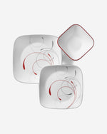 طقم عشاء كوريل 18 قطعة مربعة الشكل (1134338) 1 × 18 كوريل