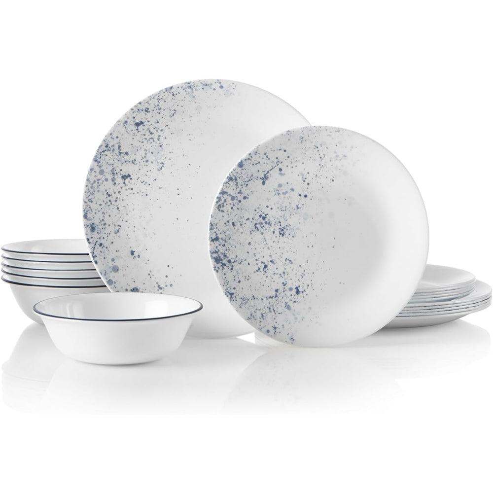 Corelle 18 PCS DINNER SET INDIGO SPECKLE