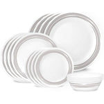 Corelle 16 PCS DINNER SET BRUSHED SILVER