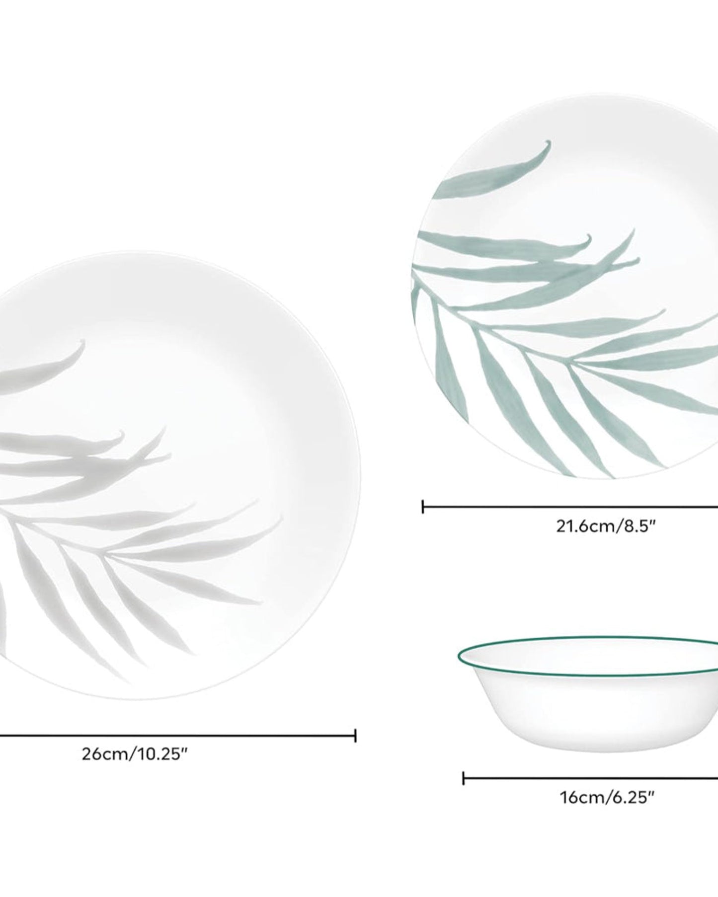 طقم عشاء كوريل مكون من 12 قطعة بنقشة شمسية