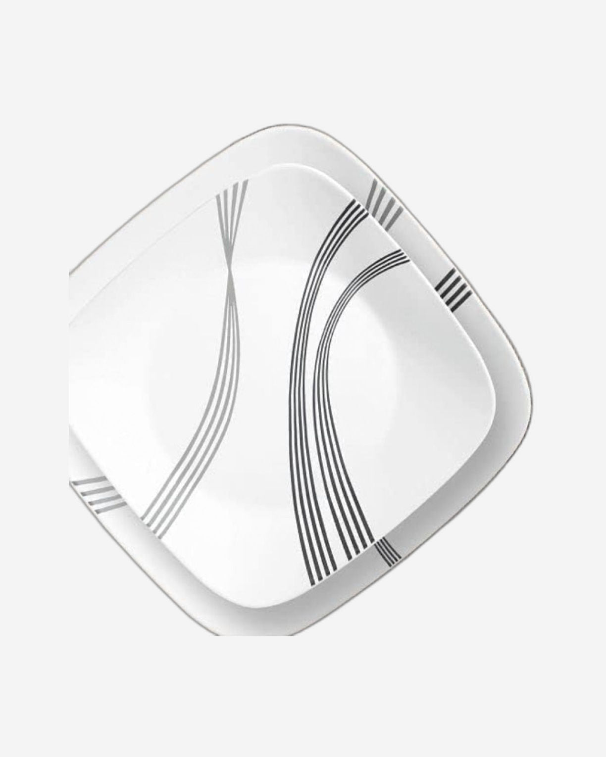 طقم عشاء كوريل 16 قطعة مربع الشكل، قوس حضري