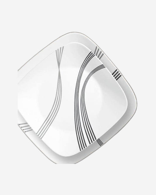 طقم عشاء كوريل 16 قطعة مربع الشكل، قوس حضري