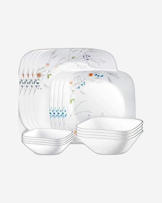 طقم عشاء كوريل 16 قطعة مربعة الشكل