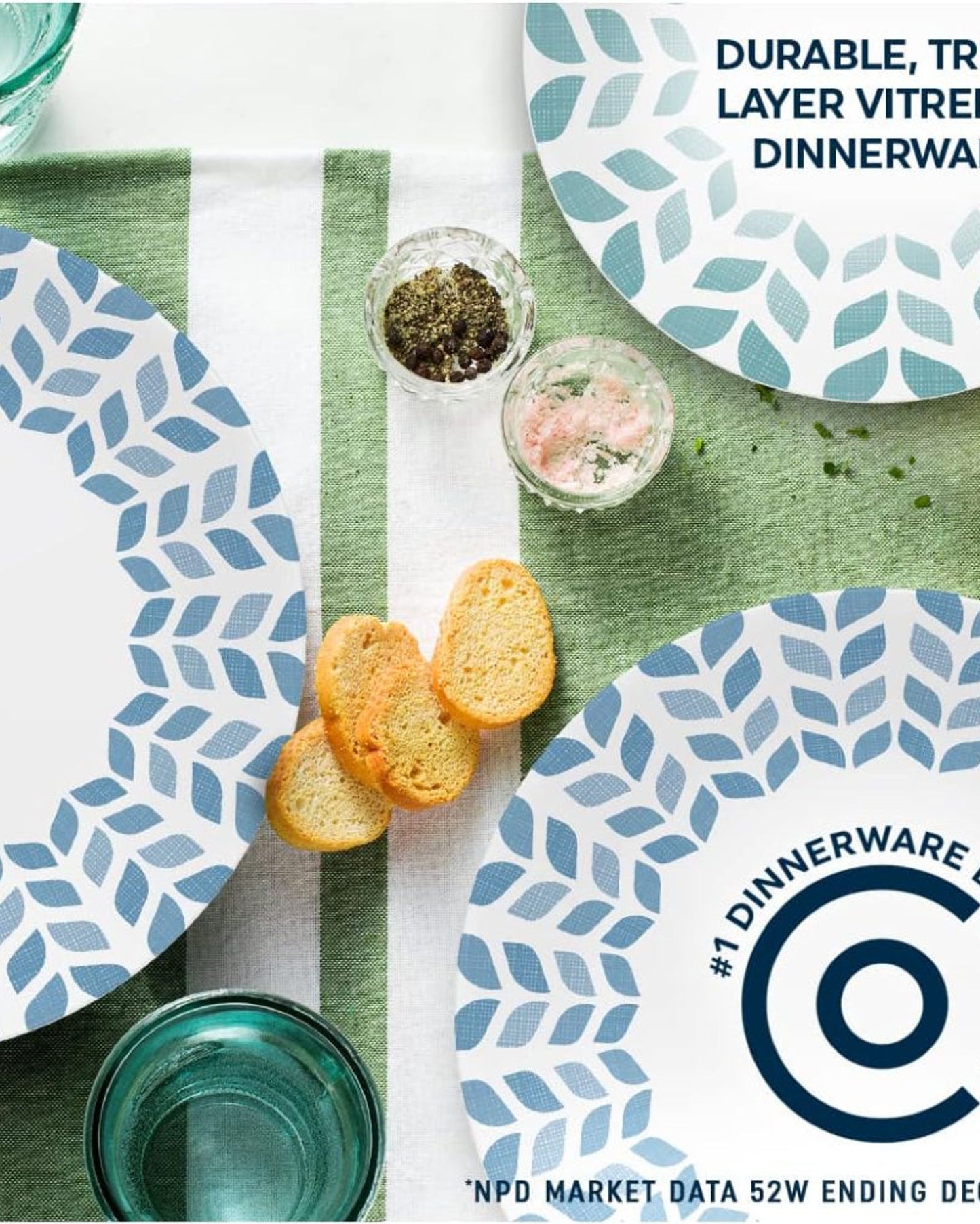 طقم عشاء كوريل مكون من 12 قطعة، نورثرن باينز