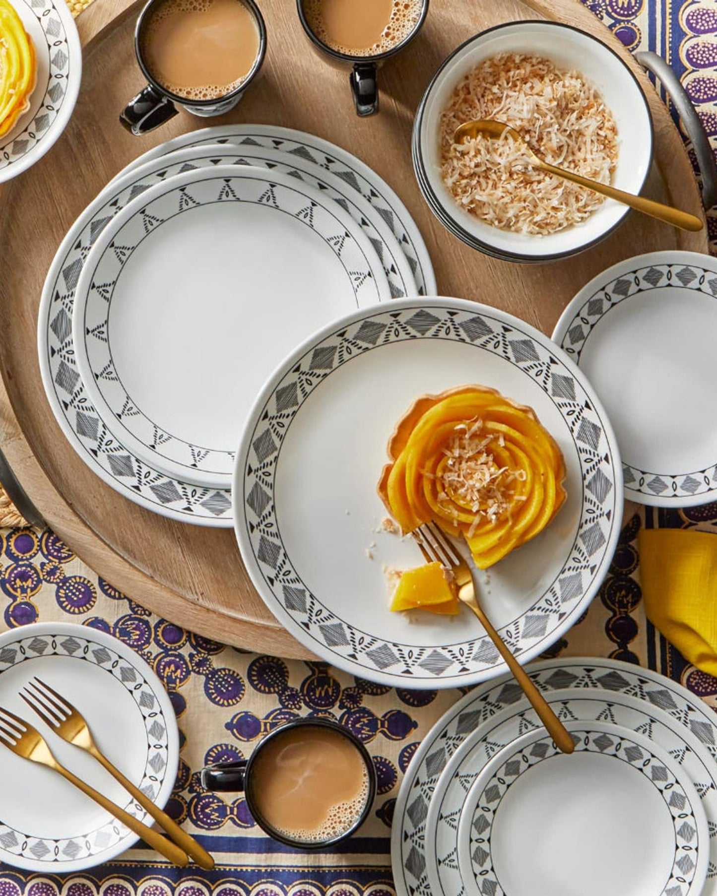 طقم عشاء كوريل 16 قطعة كوسكو