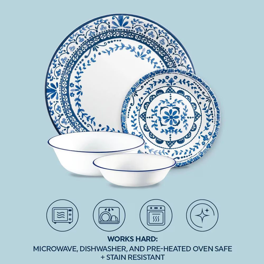 طقم عشاء كوريل بورتوفينو، 16 قطعة