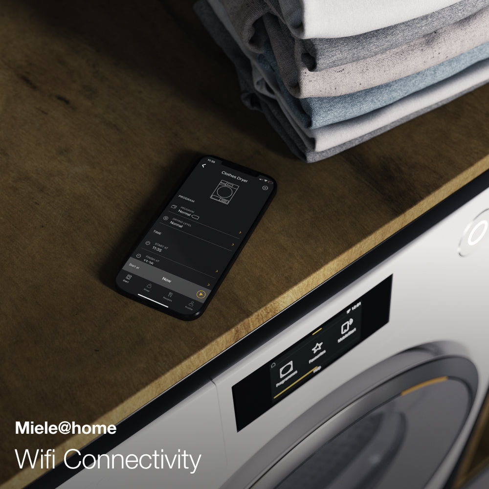 غسالة ومجفف ملابس ميلي ذو التحميل الأمامي 8 كجم/5 كجم