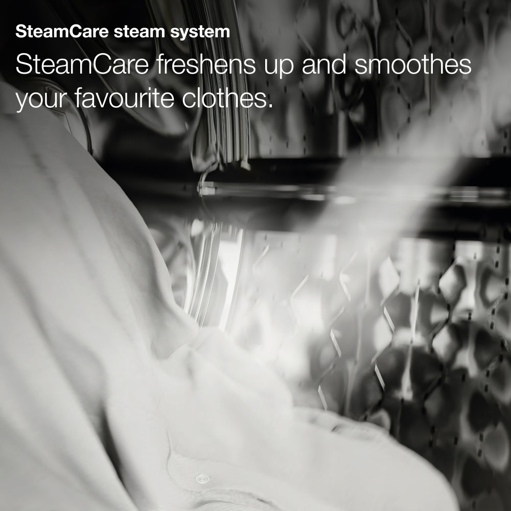 غسالة ومجفف ملابس ميلي ذو التحميل الأمامي 8 كجم/5 كجم