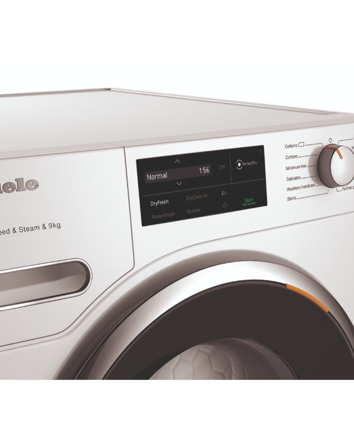 مجفف الملابس بمضخة حرارية من ميلي TWL 780 WP PerfectDry سعة 9 كجم