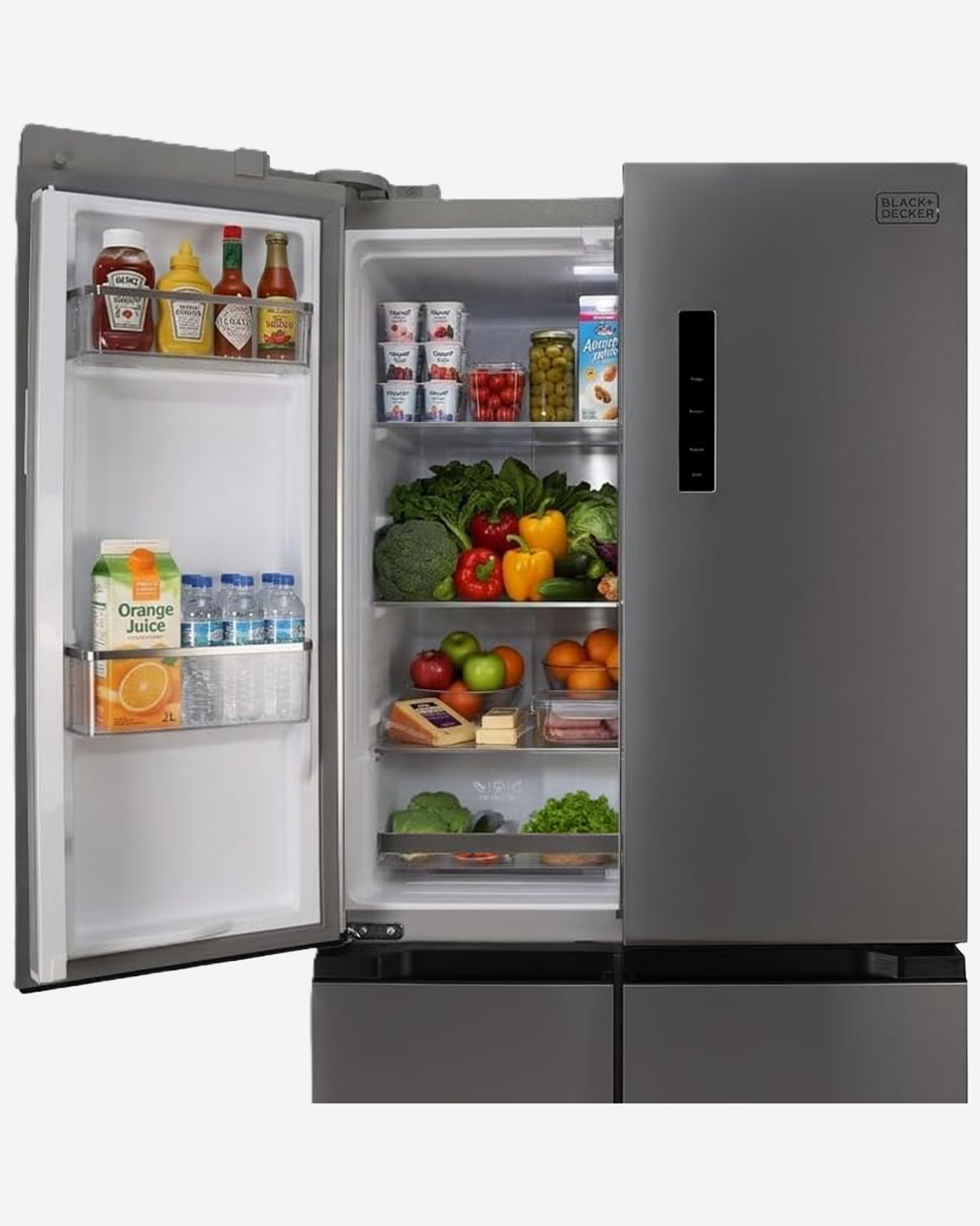 Black+Decker Cross Door Refrigerator